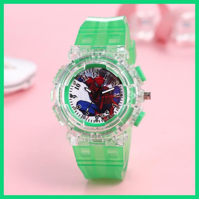 Đồng Hồ Quartz Dạ Quang Hình Người Nhện Hoạt Hình Tinh Tế Đẹp Mắt Cho Trẻ Em Mỗi Ngày Thích Hợp Làm Quà Tặng