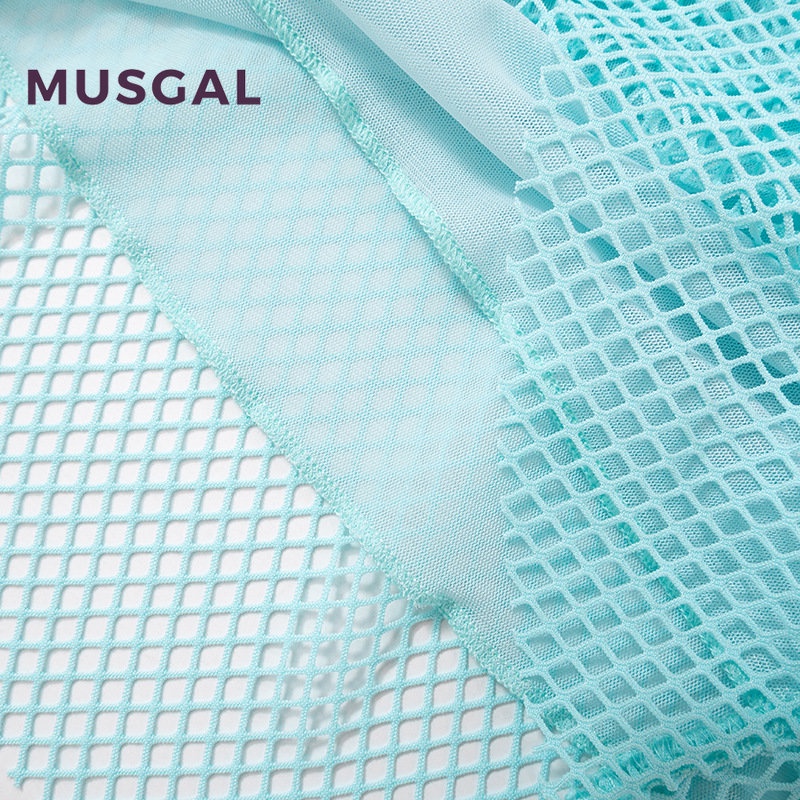 Đầm Lưới Đi Biển Hở Lưng Màu Trơn Thời Trang Mùa Hè 2023 Cho Nữ