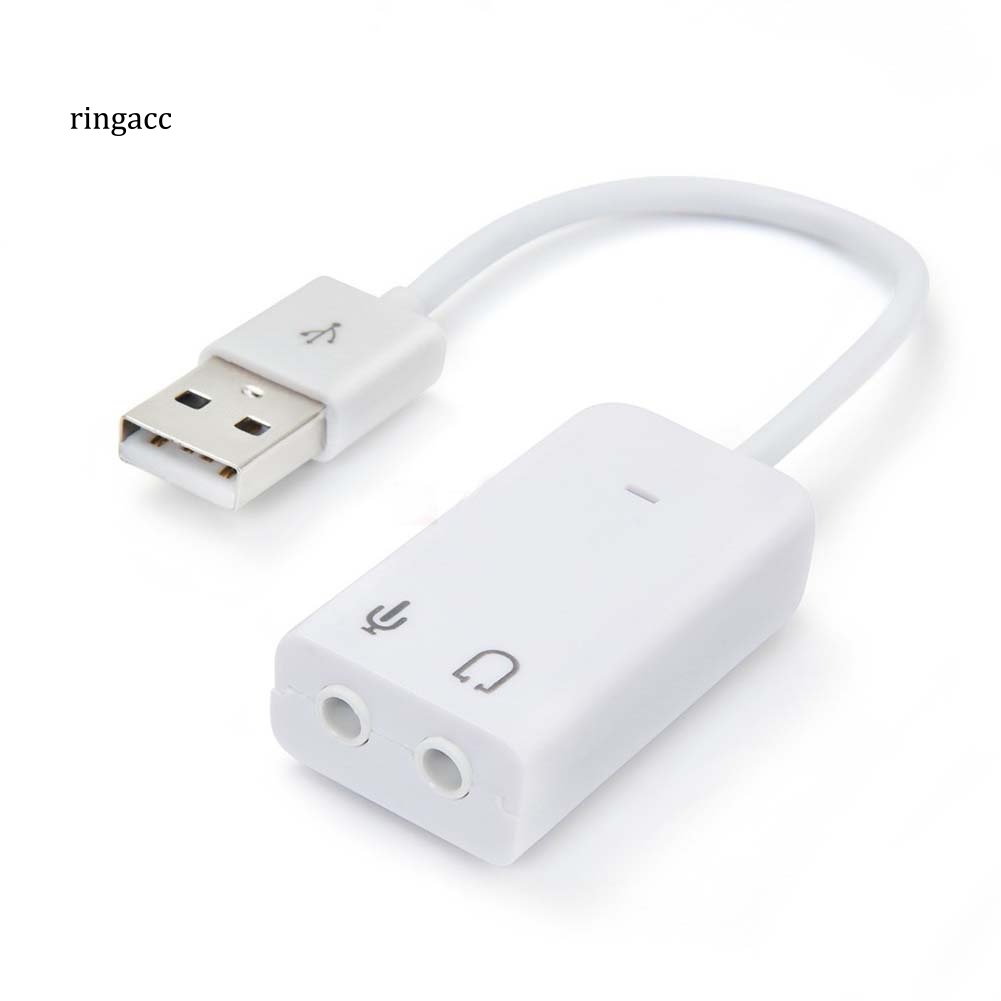 Thẻ Âm Thanh Ảo Thuật 3D Kết Nối USB Kênh Kèm Dây Cáp