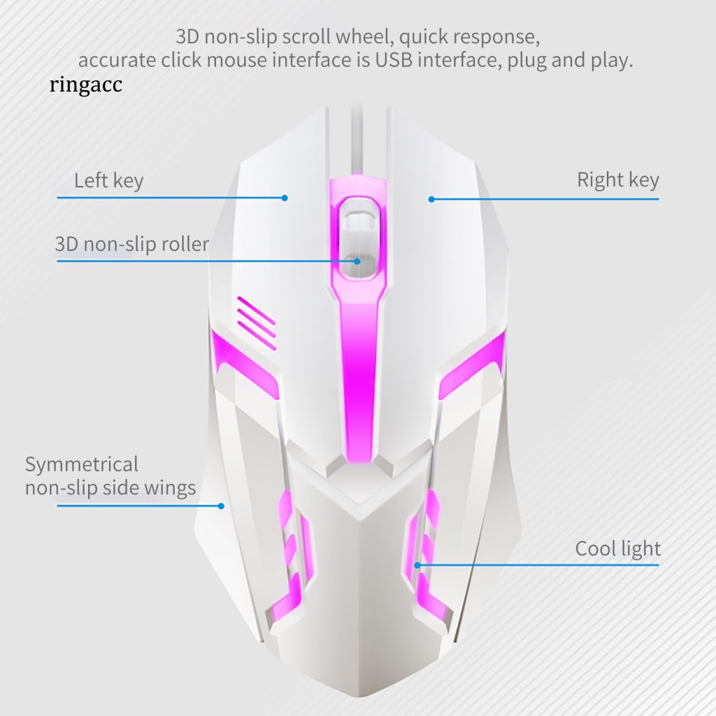 Bộ 2 Chuột Và Bàn Phím Cơ Chơi Game Có Dây G21B Chuyên Dụng Cho Văn Phòng