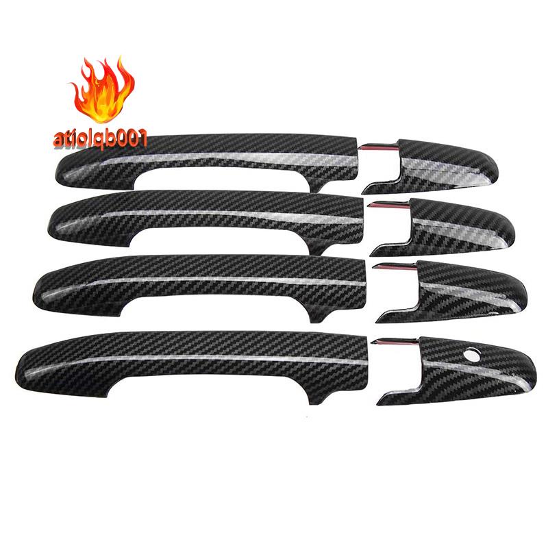Vỏ Bọc Tay Nắm Cửa Bên Ngoài Bằng Sợi Carbon Trang Trí Cho Honda Civic 2006-2011 &amp; Pilot 2009-2015