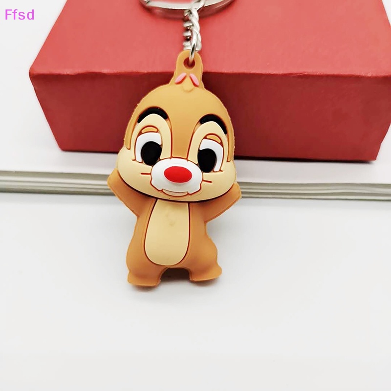 {Ffsd} Móc Khóa Bằng PVC Hình Sóc Hoạt Hình Dễ Thương Có Dây Đeo Túi Xách * Bán Chạy