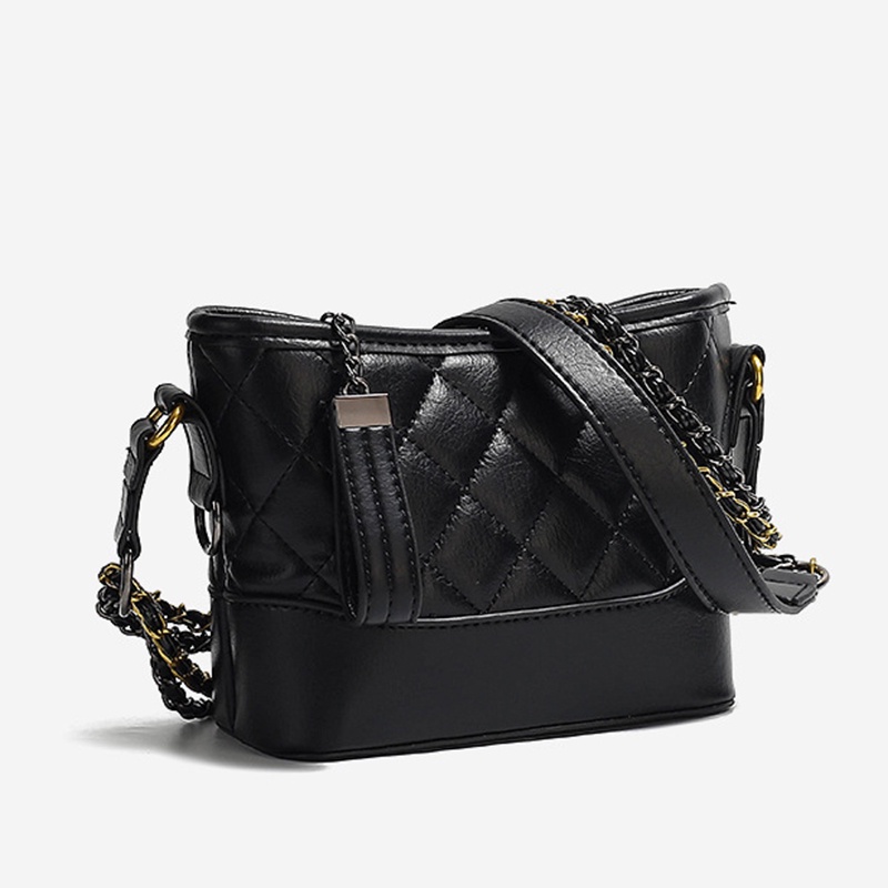 Ielgy Túi Xách Đeo Vai Trọng Lượng Nhẹ Họa Tiết Hình Thoi Phối Dây Xích Nhỏ Nhắn Phong Cách Cao Cấp Cho Nữ