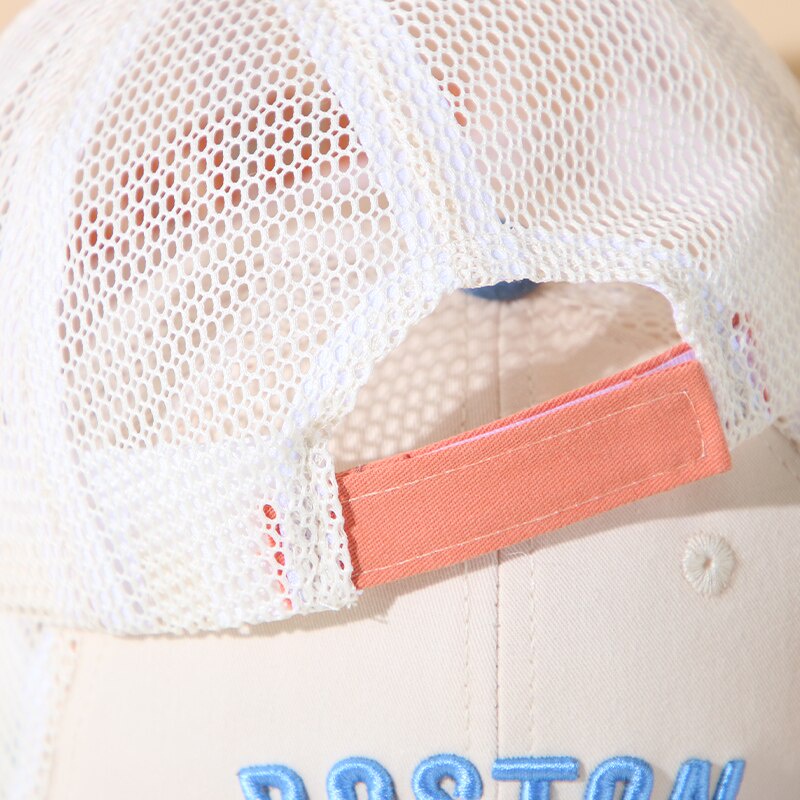 Mũ Lưỡi Trai Phối Lưới Thêu Chữ Thời Trang Cho Bé