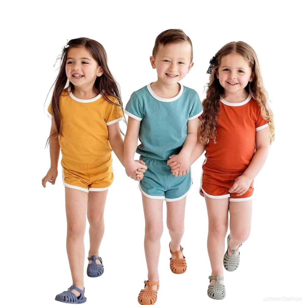 Bộ Đồ Ngủ Ngắn Phong Cách Phương Tây Thời Trang Mùa Hè Dành Cho Bé Trai 6 Tháng - 4 Tuổi