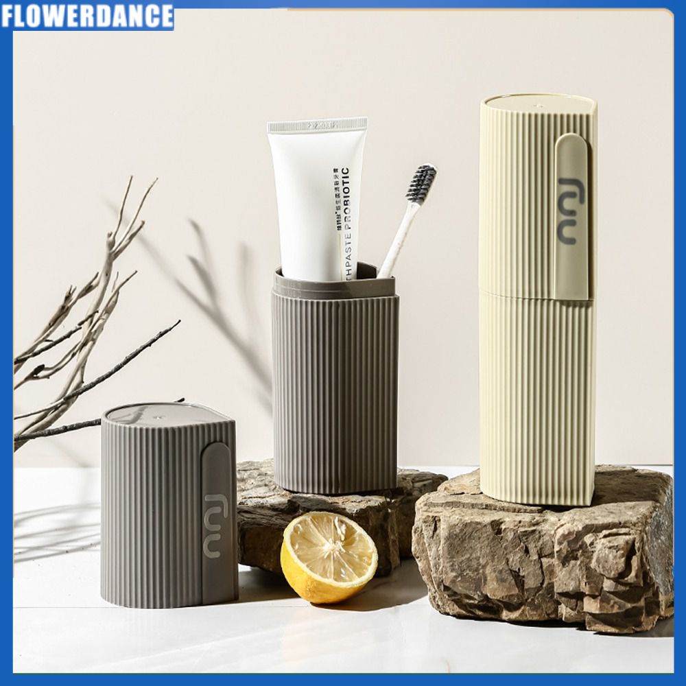 Du lịch miệng cốc rửa chén bàn chải đánh răng lưu trữ kem đánh răng di động Răng đánh răng cốc vài bể răng đặt hoa