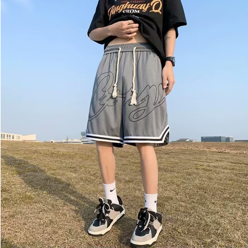 Quần ngắn ống rộng In Họa Tiết Thời Trang Mùa Hè Dành Cho Nam / Size M-5XL