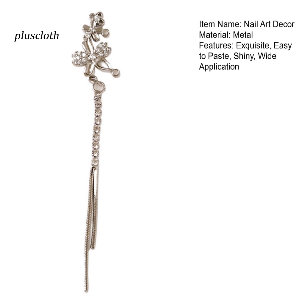 Phụ Kiện Trang Trí Móng Tay Nghệ Thuật Hình Hoa Bướm Ba Chiều Lấp Lánh Chống Rơi Chống Gỉ DIY