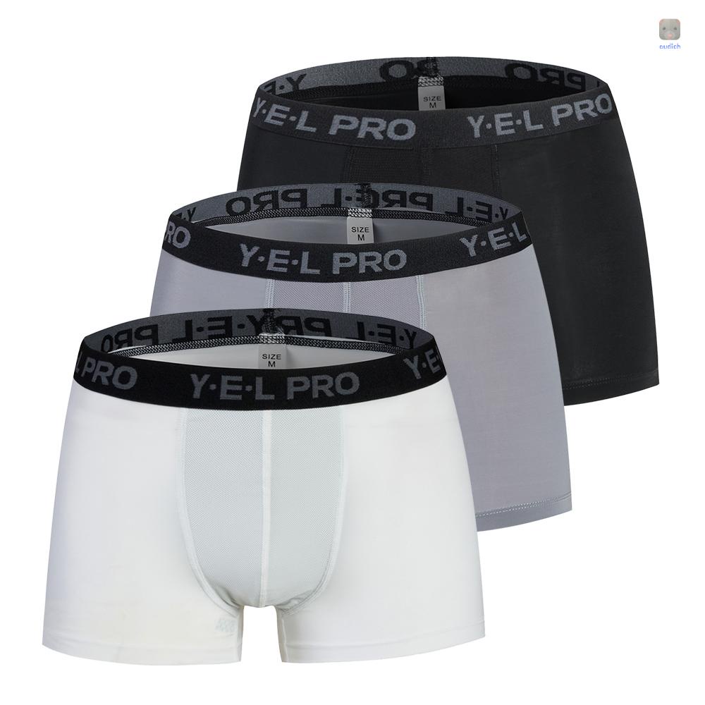 Bộ 3 Quần Lót Boxer Thể Thao Thoáng Khí Thời Trang Cho Nam