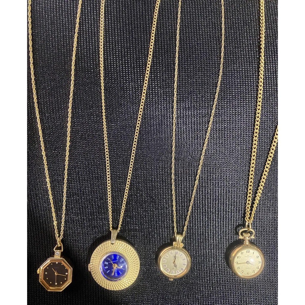 Độc lạ dây chuyền đồng hồ cho nam nữ hàng 2hand, vintage bãi Nhật