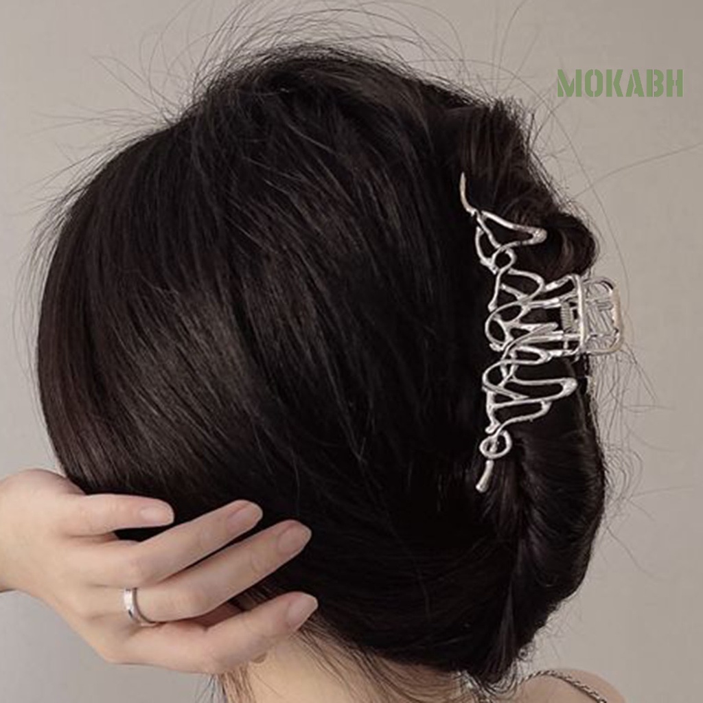 Kẹp Tóc Hình Nơ Màu Trơn Không Đồng Đều Chống Trượt Dành Cho Nữ Sinh