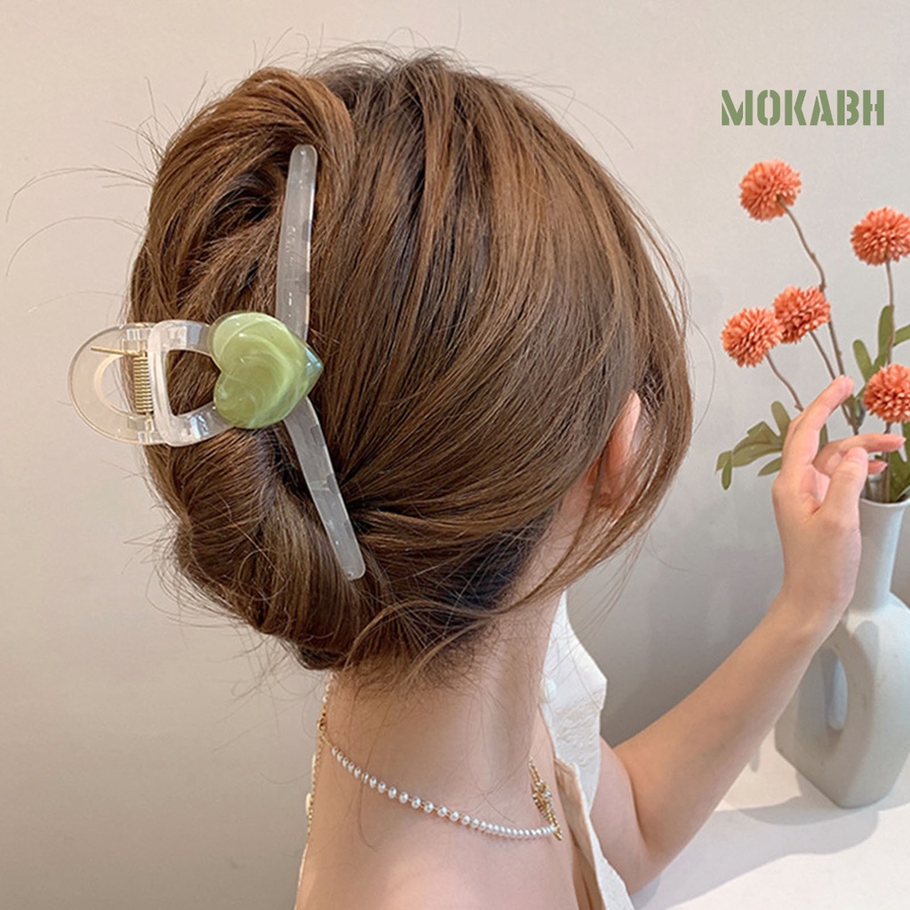 Kẹp Tóc Hình Trái Tim Chống Trượt Cỡ Lớn Thời Trang Cho Nữ
