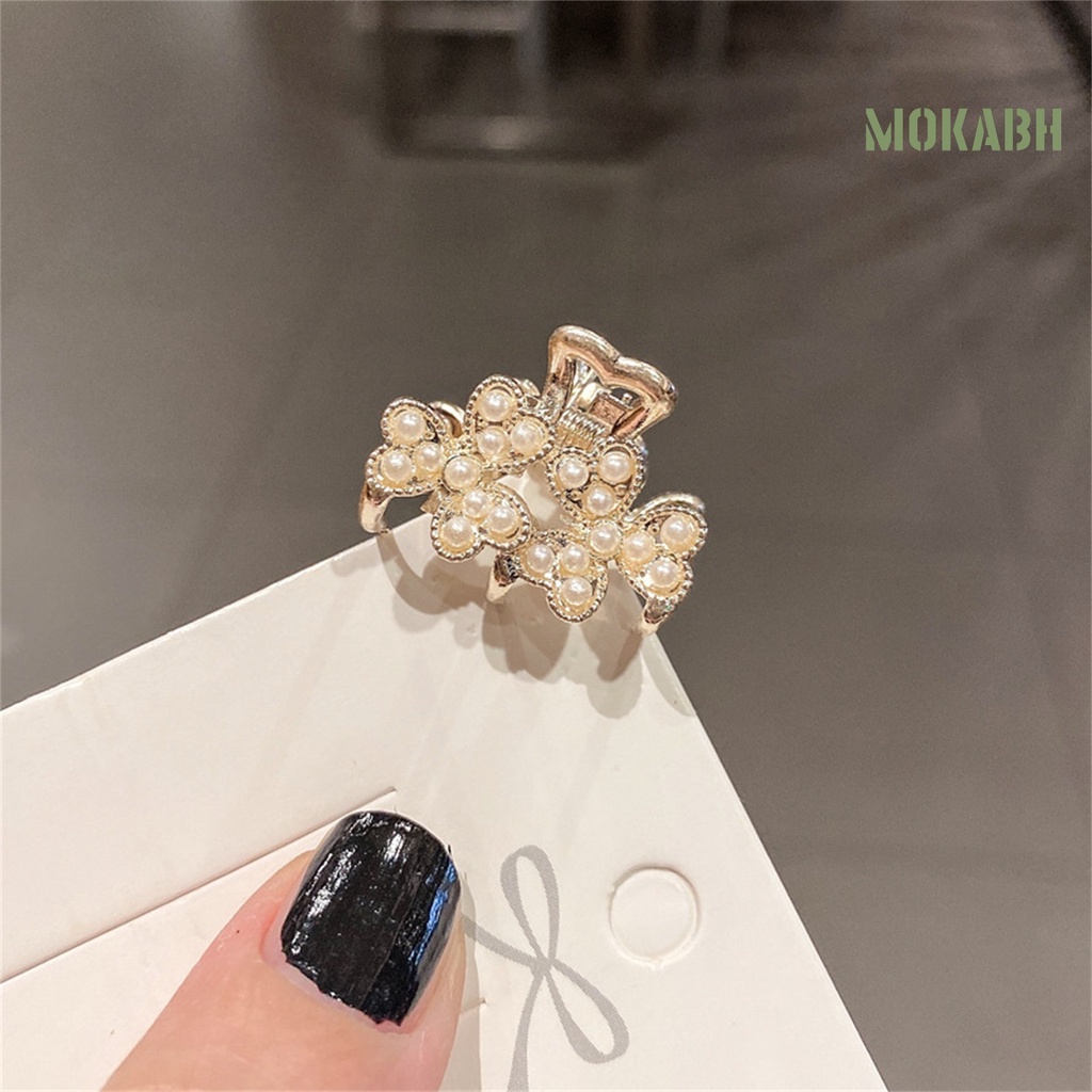 Kẹp Tóc Mini Đính Ngọc Trai Giả Kiểu Dáng Đơn Giản Xinh Xắn