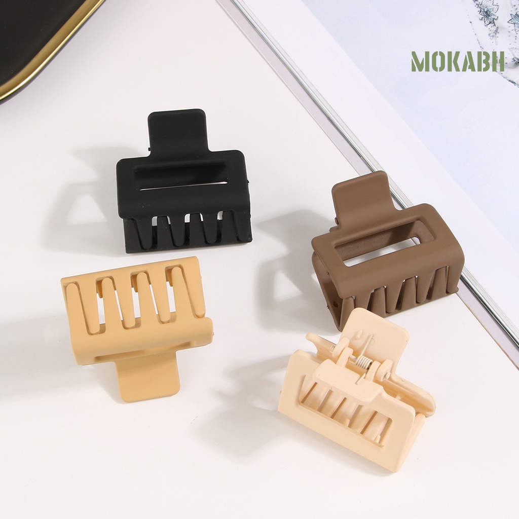 Kẹp Tóc Càng Cua Màu Trơn Chống Trượt Cố Định Tóc Rối Thời Trang Cho Nữ