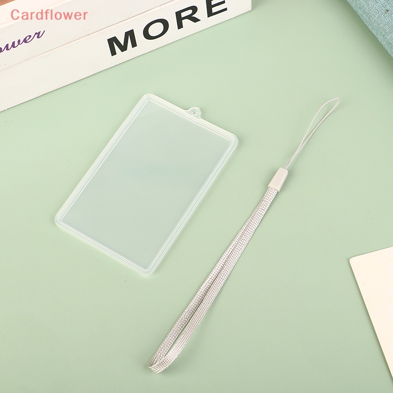 Bao Da Điện Thoại Nắp Lật Trong Suốt Có Ngăn Đựng Thẻ Và Dây Đeo Mới