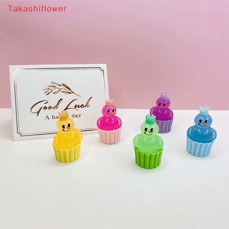 Set 2 Cốc Bánh Cupcake Mini Hình Vua Tuyết Dạ Quang Trang Trí Xe Hơi