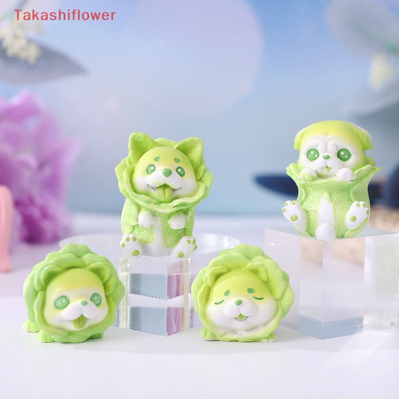 Mô Hình Chú Chó Cabbage Bằng Nhựa Resin Dễ Thương Để Bàn Trang Trí Nhà Cửa / Xe Hơi