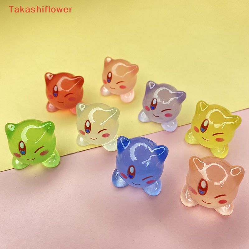 (Takashiflower) Set 2 Kẹp Tóc Bong Bóng Nhựa Dạ Quang Trang Trí Điện Thoại DIY