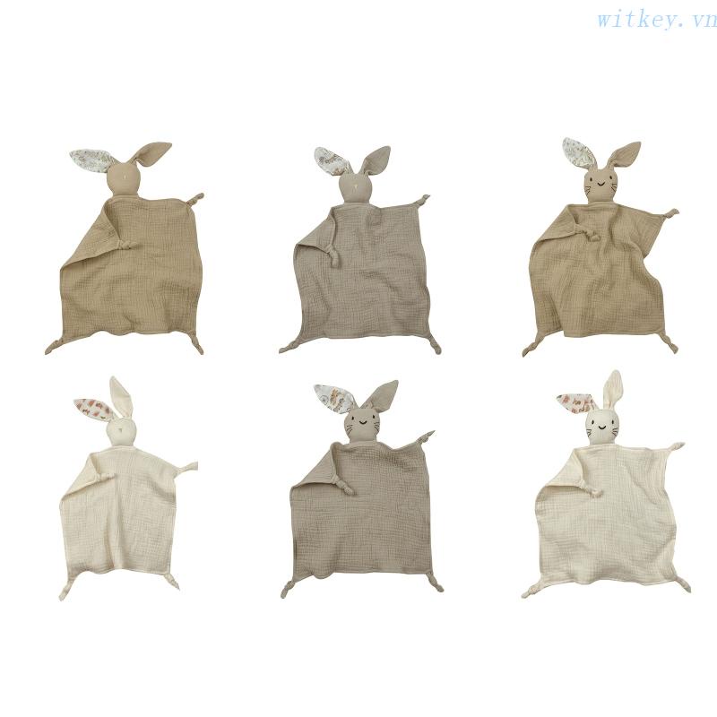 Chăn Cotton Mềm Mại Hình Chú Thỏ Đáng Yêu Cho Bé Sơ Sinh Mọc Răng