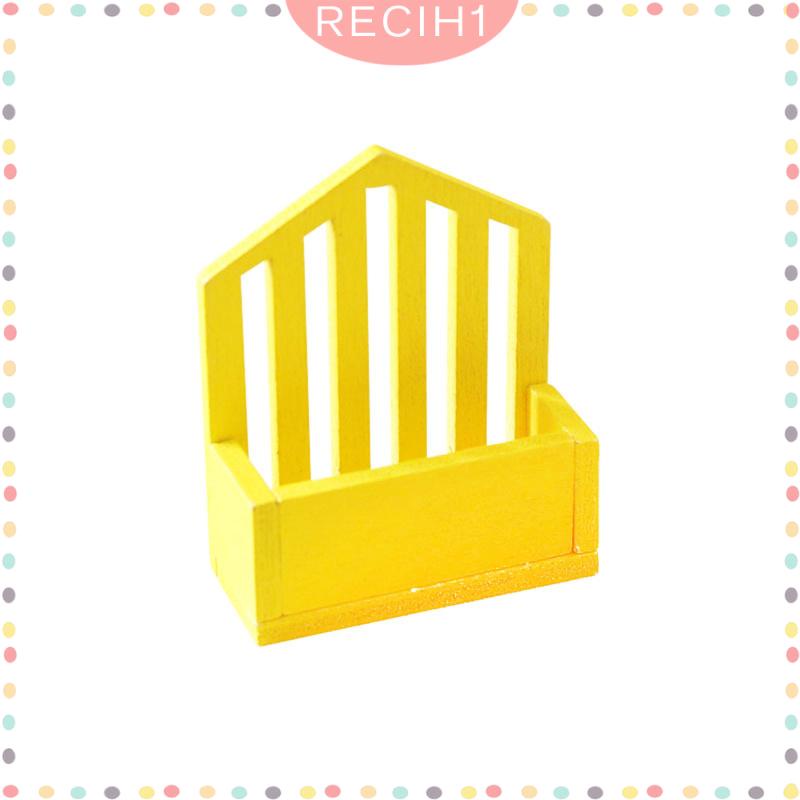 Giỏ Đựng Đồ Chơi Bằng Gỗ Tỉ Lệ 1: 12 Dùng Trang Trí Nhà Búp Bê