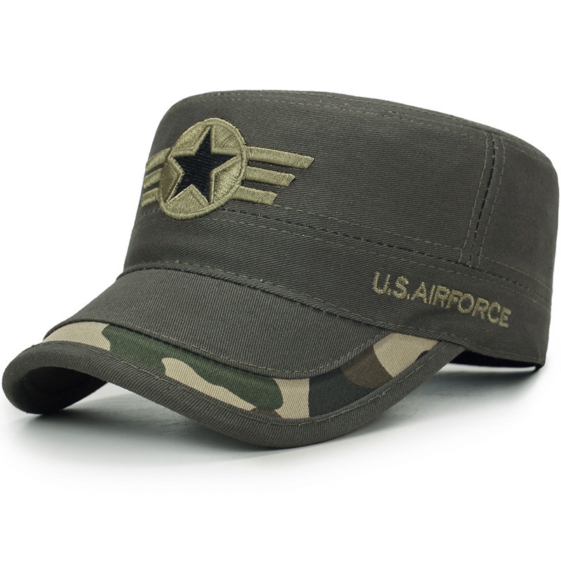 Mũ Lưỡi Trai Cotton Họa Tiết Rằn Ri Phong Cách Quân Đội Thời Trang Mùa Hè Cho Nam