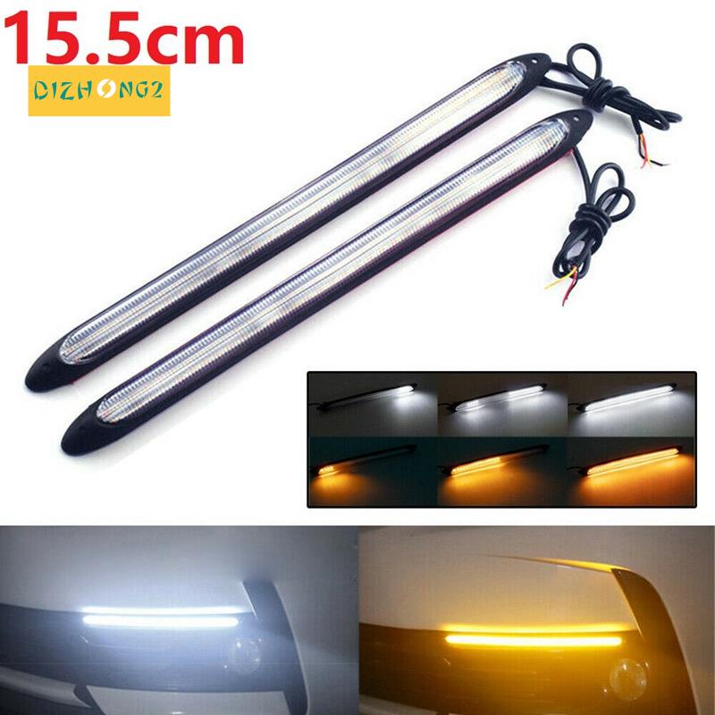 2 Đèn LED Xi Nhan DRL 12V Ánh Sáng Trắng Cho Oto