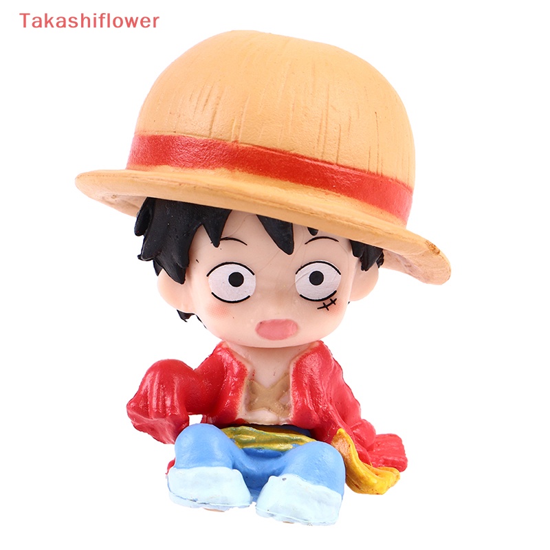 Set 4 Mô Hình Nhân Vật Hoạt Hình pirate king Trang Trí Xe Hơi