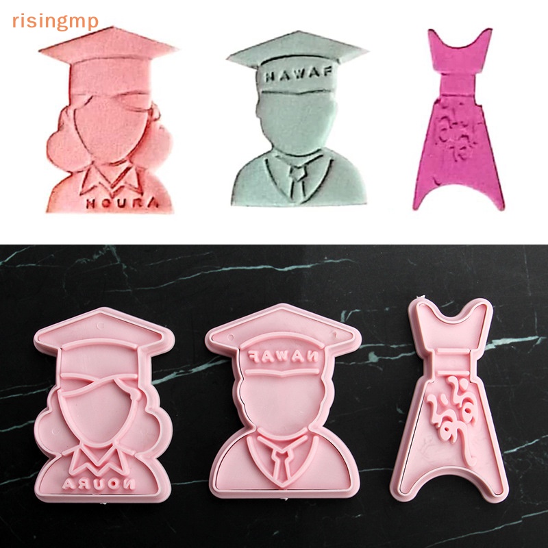 Set 3 Khuôn Nhựa Làm Bánh Quy Hình Nón Bác Sĩ Sáng Tạo DIY