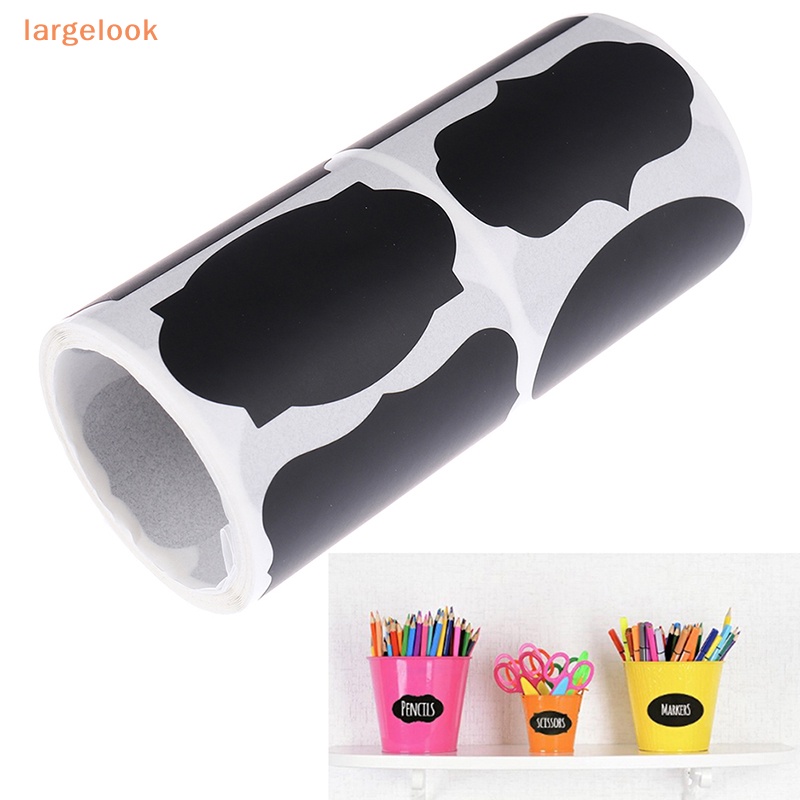 Cuộn 250 Nhãn Dán Chống Thấm Nước Hình Bảng Đen Tiện Dụng Cho Nhà Bếp