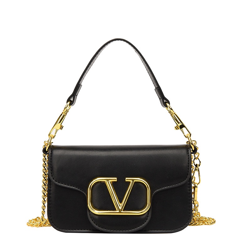 Túi Đeo Chéo Hình Chữ V Màu Vàng Thời Trang Dành Cho Nữ