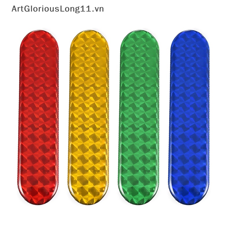 1 Cặp Miếng Dán Phản Quang Cảnh Báo An Toàn Cho Cửa Xe Hơi Xe Máy