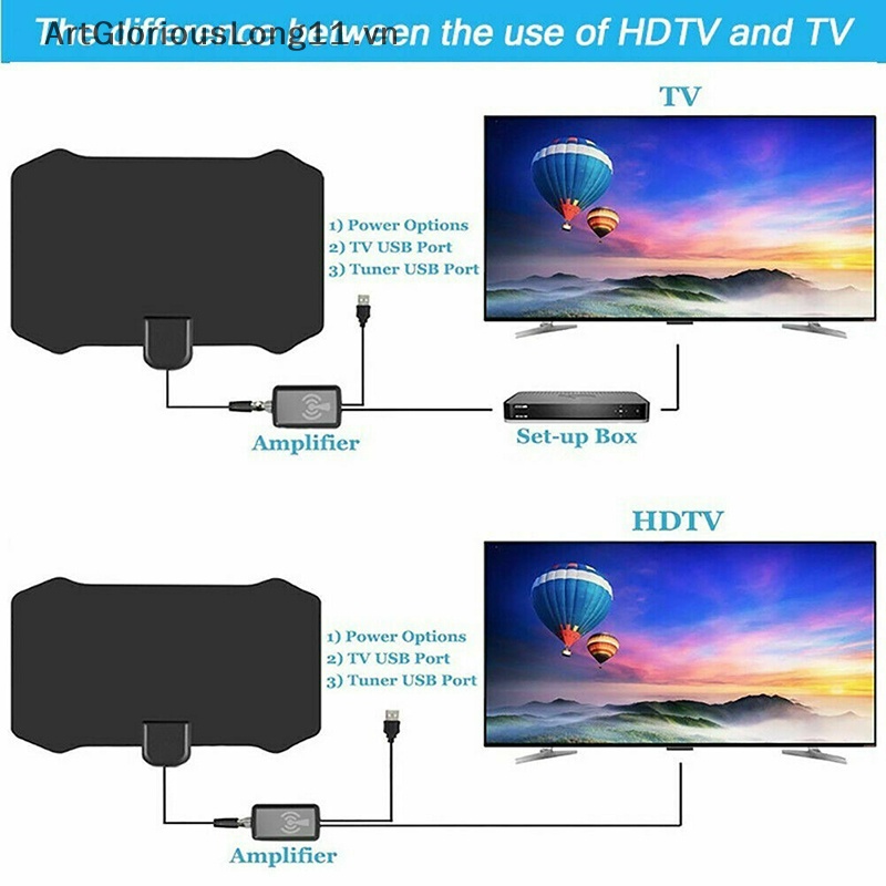 Ăng Ten TV Kỹ Thuật Số HDTV Phạm Vi 5000 Dặm 4K HD Và Phụ Kiện