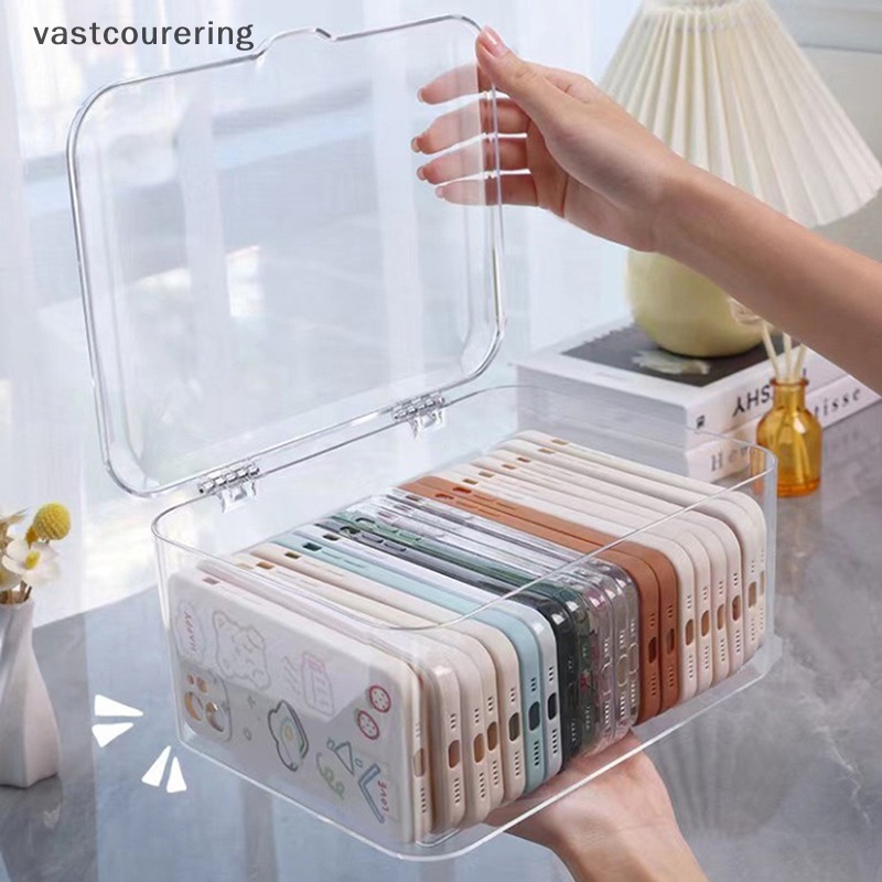 Hộp Nhựa Trong Suốt Đựng Dây Cáp Để Bàn Tiện Lợi