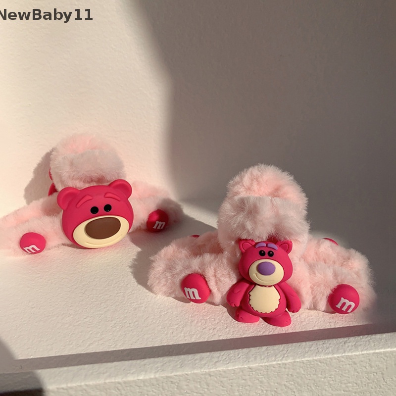 Băng Đô Cài Tóc Ba Chiều Hình Gấu Dâu Tây Hoạt Hình Dễ Thương