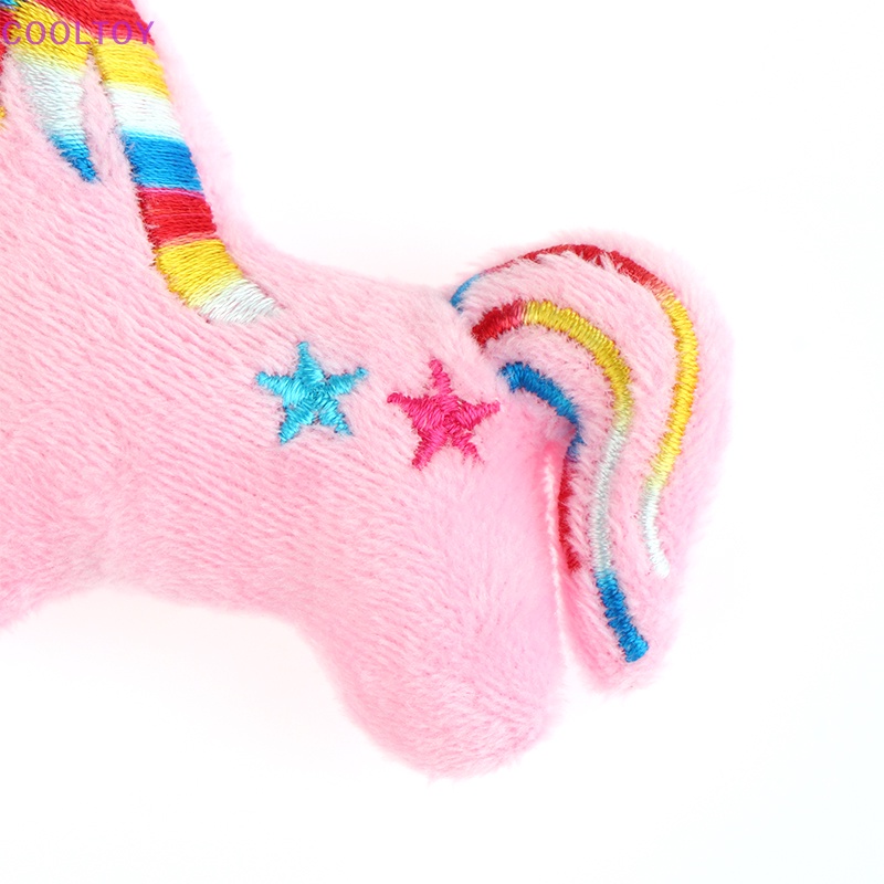 Móc Khóa Hình Ngựa Hoạt Hình 10CM Bằng Lông Nhung Nhiều Màu Sắc