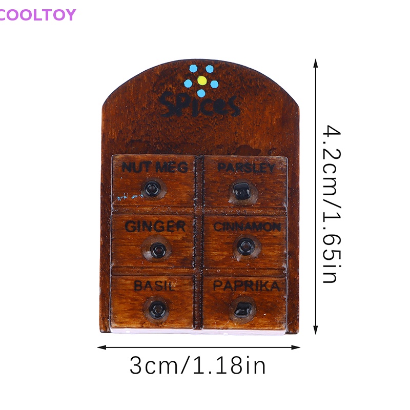 Giá Đỡ Lọ Gia Vị Treo Tường Trang Trí Nhà Búp Bê 1: 12