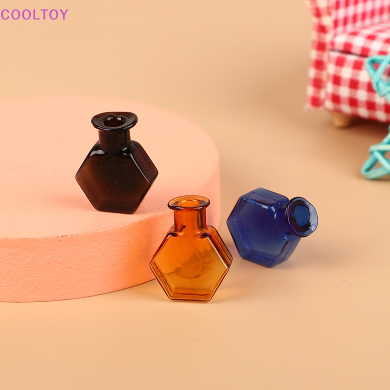 1 Bình Hoa Thủy Tinh Mini Tỉ Lệ 1: 12 Trang Trí Nhà Búp Bê