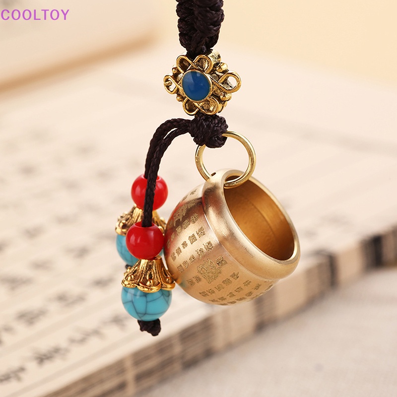 Móc Chìa Khóa Bằng Đồng Thau May Mắn Phong Thủy Cổ Điển