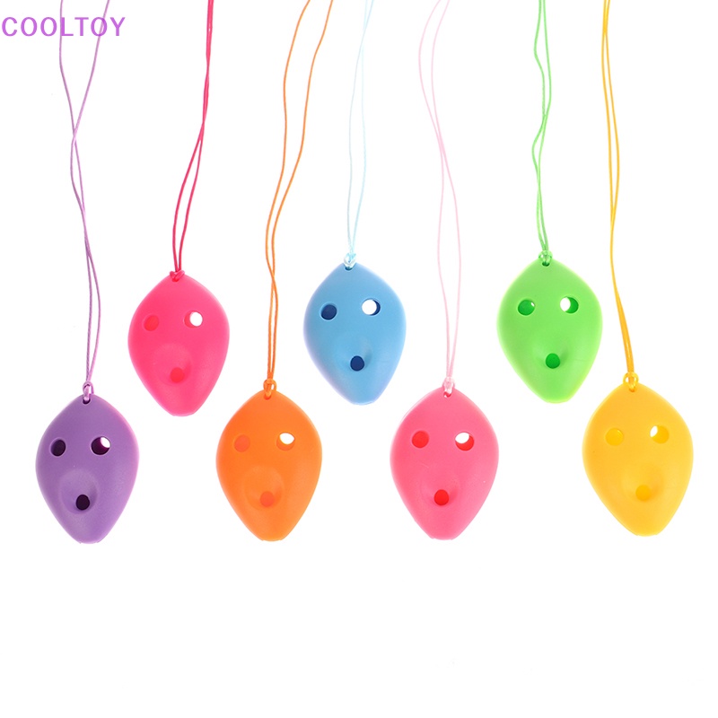 Sáo Ocarina 6 Lỗ Bằng Nhựa Nhiều Màu Sắc Dành Cho Người Mới Bắt Đầu