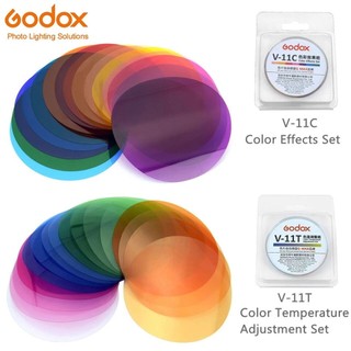 Tấm lọc màu godox v-11c v11c hoặc v-11t v11t cho đèn flash máy ảnh ak-r16 hoặc ak-r1 godox v1