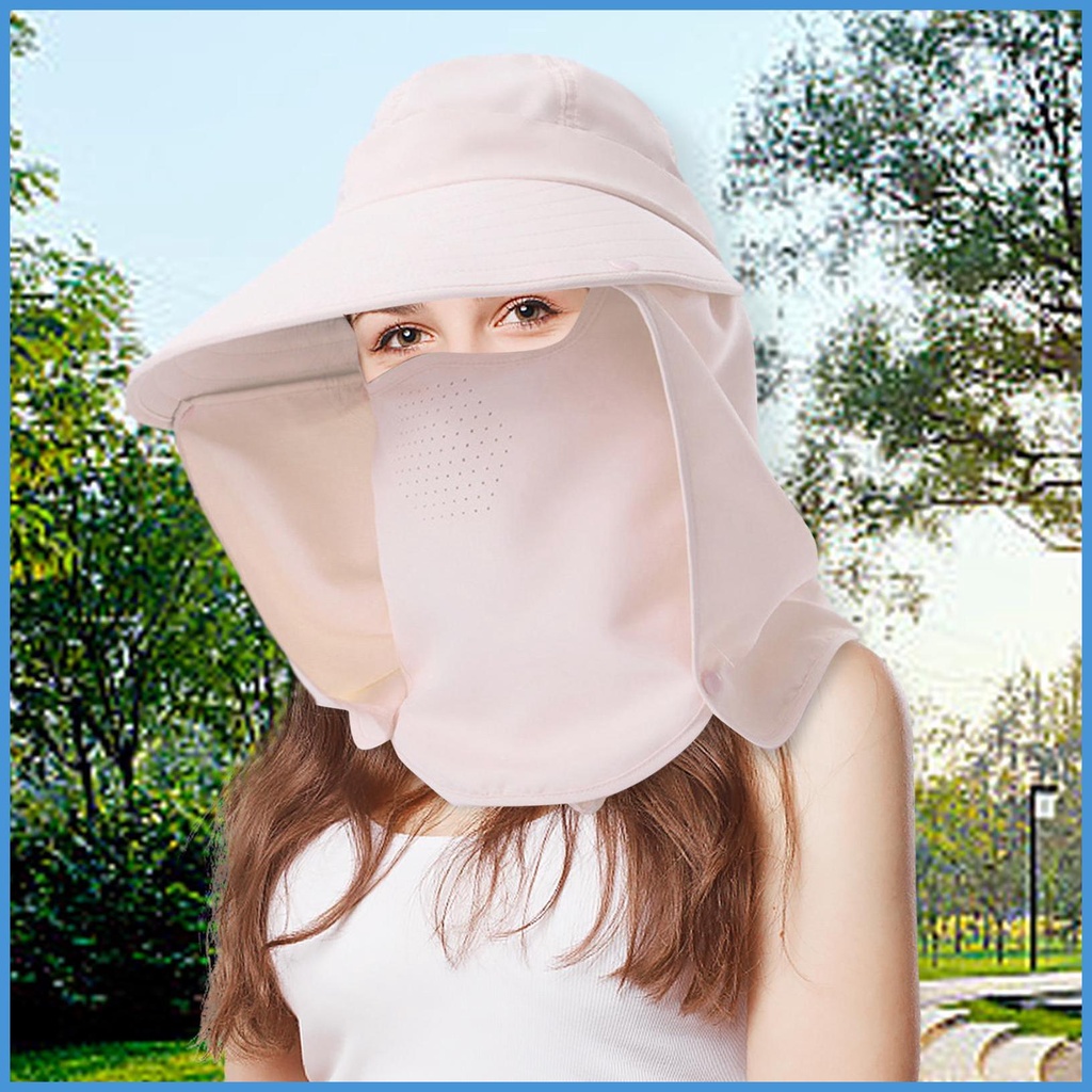 Mũ Rộng Vành Che Phủ Toàn Diện Chống Tia UV Có Thể Tháo Rời Đa Năng Thời Trang Mùa Hè Dùng Khi Đi Cắm Trại
