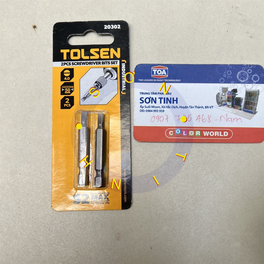 Một mũi vít ĐẦU VÍT DẸP '' - '' TOLSEN 20302, 20303, 20305, 20307