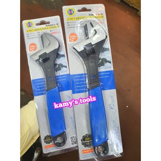 Mỏ lết đa năng 2 ngàm cán bọc cao su 6 inch 8 inch 10 inch 12 inch c-mart f0002-06 f0002-08 f0002-10 f0002-12