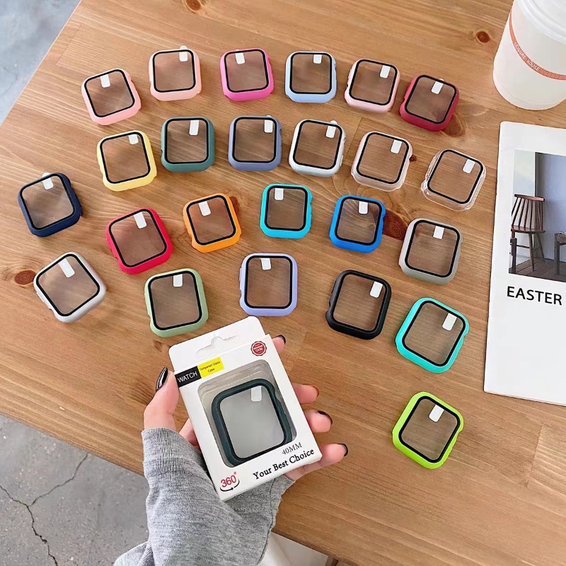 Ốp Mặt Kính Cường Lực Cho Apple Watch Series Ultra 8 7 6 SE 5 4 3 2 1 49mm 41mm 45mm 44mm 40mm