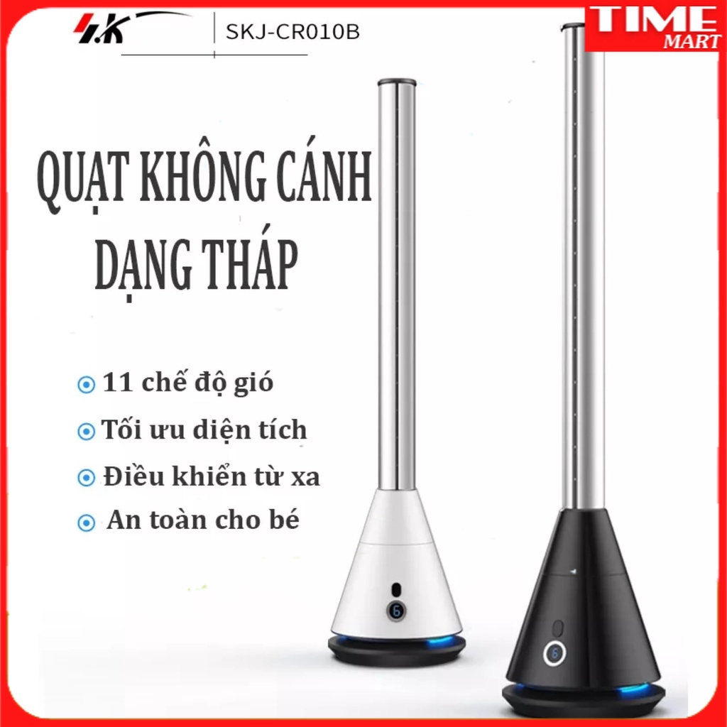 Quạt Không Cánh Dạng Tháp SKJ-CR010B. Chính Hãng Điều Khiển Từ Xa- Quạt Tháp Không Cánh Đa Chức Năng An Toàn Cho Trẻ