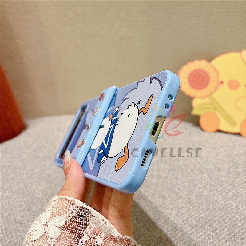 Bao Da Điện Thoại Nắp Lật Thời Trang Cho Samsung Galaxy Z Flip 3 Z Flip 4 5G Flip4 Flip3