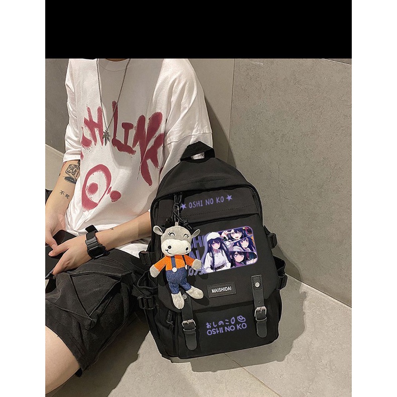 Oshi no Ko peripheral schoolbag Hoshino Ai anime Japanese shoulder bag students junior high school girls boys cartoon