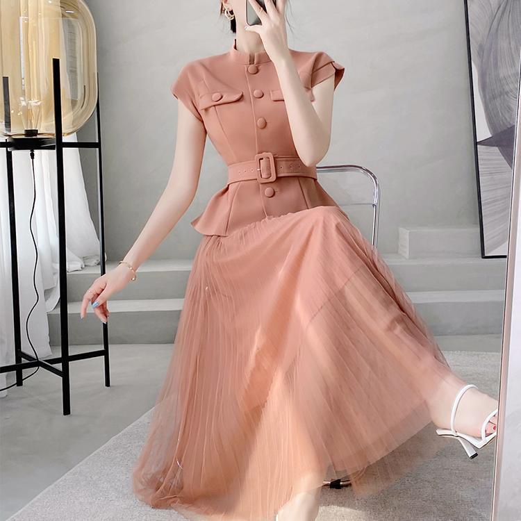 Set Áo Váy Lưới Không Tay Thời Trang Mùa Hè Cho Nữ