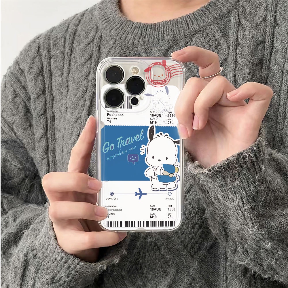 ✅Ốp Điện Thoại Mềm Chống Sốc In Hình Chú Chó Pacha 6In Đơn Giản Cho Iphone 14Pro 13Plus 78 1211 max Q1UY