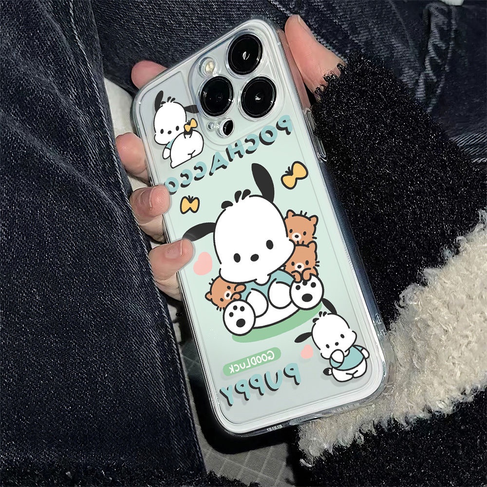 ✅Ốp Điện Thoại Mềm Chống Sốc In Hình Chó Mèo Đơn Giản Cho Iphone 1113 12 14pro78 WZPV